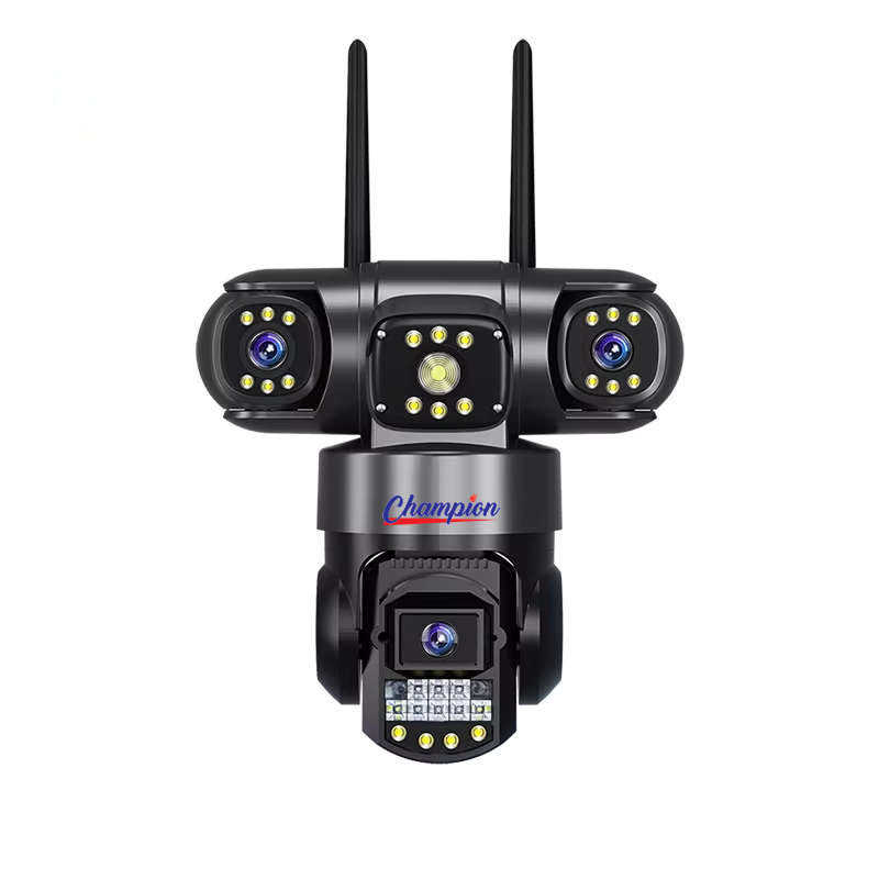 Champion 3 Lens 3 Screens WiFi Security Outdoor waterproof Camera.