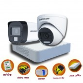 02 pcs 2MP Full Color Audio Hikvision cctv camera package