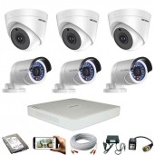 06 pcs 2MP hikvision cctv camera package