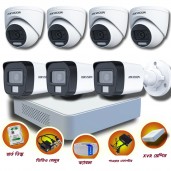 07 pcs 2MP Full Color Audio Hikvision cctv camera package