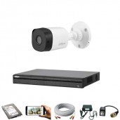 01 pcs 2MP Dahua cctv camera package