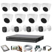 13 pcs 2MP Dahua cctv camera package