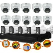 15 pcs 2MP Full Color Audio Dahua cctv camera package