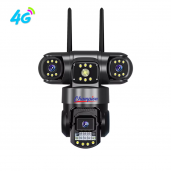 Champion 3 Lens 3 Screens 4G Security Outdoor waterproof Camera.
